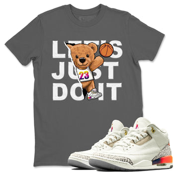 Air Jordan 3 J Balvin shirt to match jordans Rip Out Bear sneaker tees Crew Neck Air Jordan 3 X J Balvin SNRT Sneaker Release Tees Unisex Casual Shirts Cool Grey 1 T-Shirt
