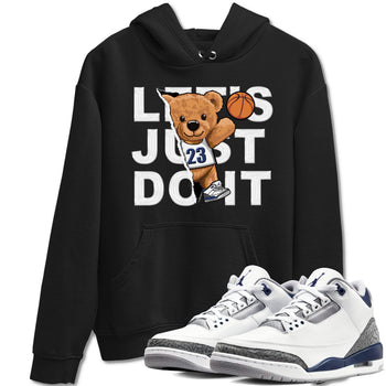 Air Jordan 3 Retro Midnight Navy shirt to match jordans Rip Out Bear sneaker shirt 3s Midnight Navy SNRT sneaker tees unisex crew neck cotton Black 1 crew neck shirt