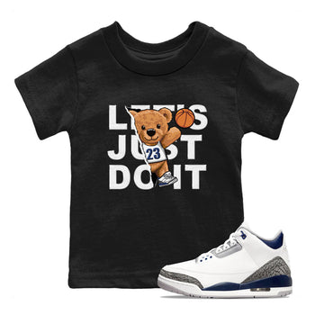 Air Jordan 3 Retro Midnight Navy shirt to match jordans Rip Out Bear sneaker shirt 3s Midnight Navy SNRT sneaker tees baby toddler Black 1 cotton Shirt