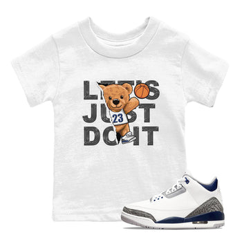 Air Jordan 3 Retro Midnight Navy shirt to match jordans Rip Out Bear sneaker shirt 3s Midnight Navy SNRT sneaker tees baby toddler White 1 cotton Shirt