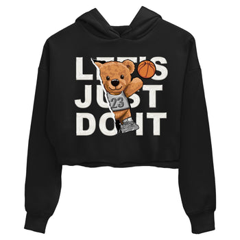 AJ4 Frozen Moments shirt to match jordans Rip Out Bear sneaker tees Crew Neck AJ4 Frozen Moments SNRT Sneaker Release Tees Black 2 Crop T-Shirt