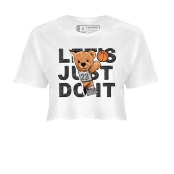 AJ4 Frozen Moments shirt to match jordans Rip Out Bear sneaker tees Crew Neck AJ4 Frozen Moments SNRT Sneaker Release Tees White 2 Crop T-Shirt