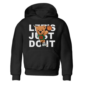 Air Jordan 4 Pine Green Sneaker Match Tees Rip Out Bear Sneaker Tees AJ 4s Pine Green Sneaker Release Tees Kids Shirts Black 2