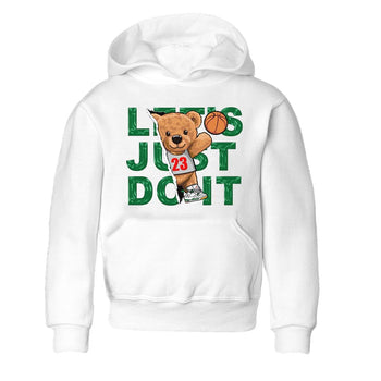 Air Jordan 4 Pine Green Sneaker Match Tees Rip Out Bear Sneaker Tees AJ 4s Pine Green Sneaker Release Tees Kids Shirts White 2