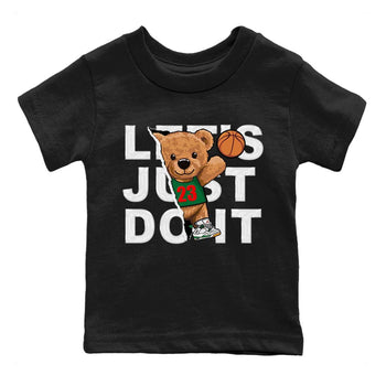Jordan 4 Pine Green SB Sneaker Match Tees Rip Out Bear Sneaker Tees 4s Pine Green Nike SB Sneaker Tees Sneaker Release Shirts Kids Shirts Black 2