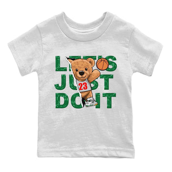 Jordan 4 Pine Green SB Sneaker Match Tees Rip Out Bear Sneaker Tees 4s Pine Green Nike SB Sneaker Tees Sneaker Release Shirts Kids Shirts White 2