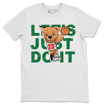 Air Jordan 4 Pine Green Sneaker Match Tees Rip Out Bear Sneaker Tees AJ 4s Pine Green Sneaker Release Tees Unisex Shirts White 2