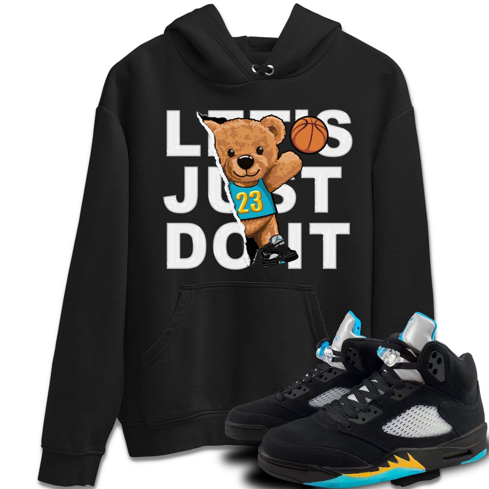 Jordan 5 Aqua Sneaker Match Tees Rip Out Bear Sneaker Tees Jordan 5 Aqua Sneaker Release Tees Unisex Shirts
