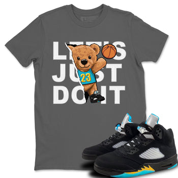 Jordan 5 Aqua Sneaker Match Tees Rip Out Bear Sneaker Tees Jordan 5 Aqua Sneaker Release Tees Unisex Shirts
