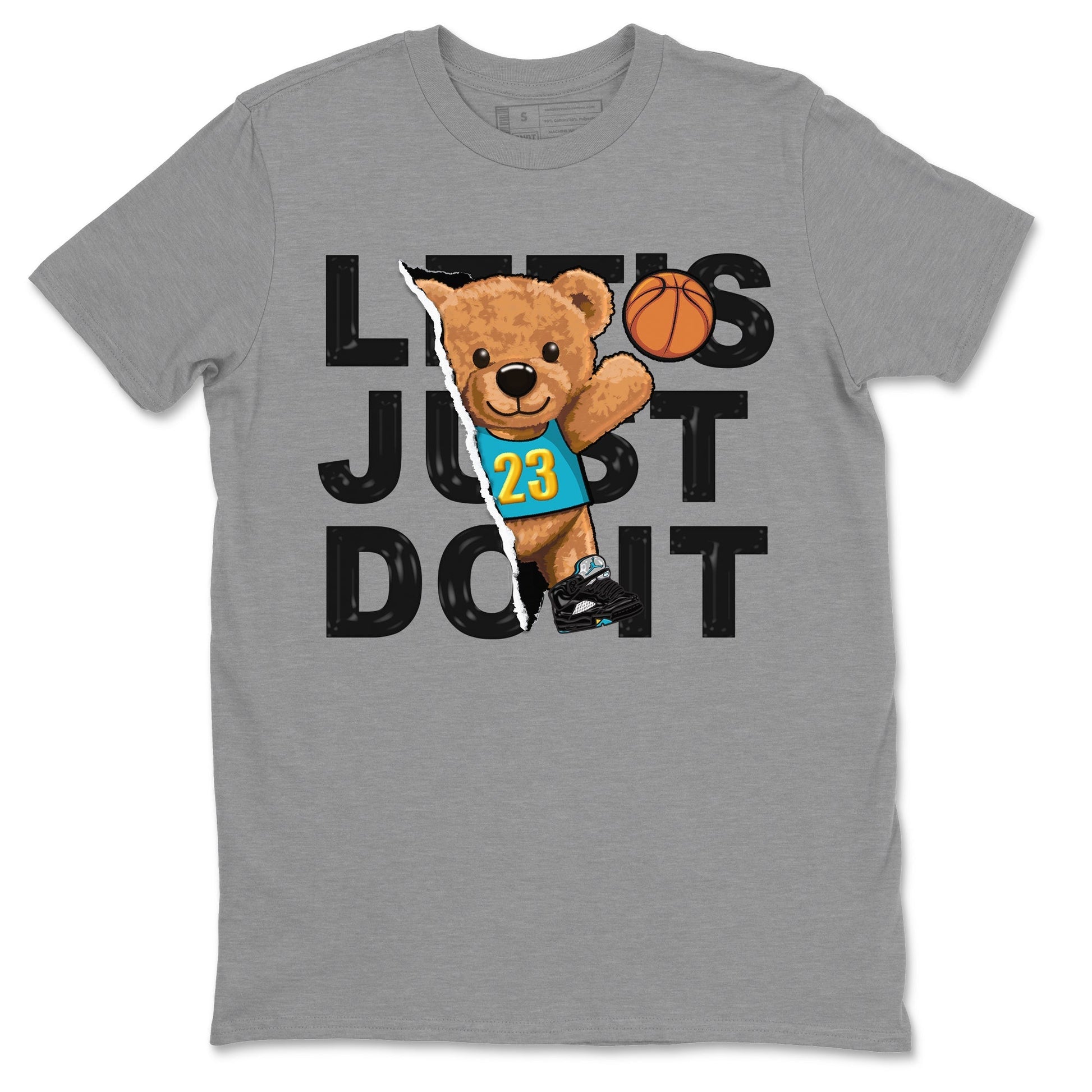 Jordan 5 Aqua Sneaker Match Tees Rip Out Bear Sneaker Tees Jordan 5 Aqua Sneaker Release Tees Unisex Shirts