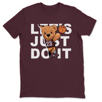 Jordan 5 Burgundy shirt to match jordans Rip Out Bear sneaker tees Crew Neck AJ5 Burgundy SNRT Sneaker Release Tees Unisex Casual Shirts Maroon 2 T-Shirt