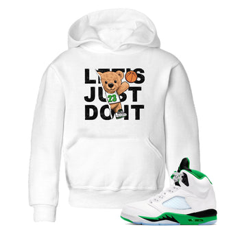 5s Lucky Green shirt to match jordans Rip Out Bear sneaker tees Air Jordan 5 Lucky Green SNRT sneaker release tees baby toddler White 1 cotton Shirt
