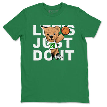5s Lucky Green shirt to match jordans Rip Out Bear sneaker tees Air Jordan 5 Lucky Green SNRT Sneaker Release Tees unisex cotton Kelly Green 2 crew neck shirt