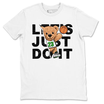 5s Lucky Green shirt to match jordans Rip Out Bear sneaker tees Air Jordan 5 Lucky Green SNRT Sneaker Release Tees unisex cotton White 2 crew neck shirt