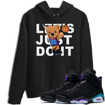 AJ6 Aqua shirt to match jordans Rip Out Bear sneaker release tees Air Jordan 6 Aqua SNRT Sneaker Tees Unisex Streetwear Clothing Black 1 T-Shirt