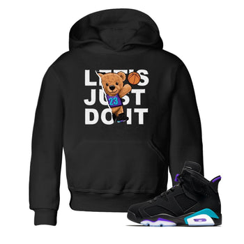 AJ6 Aqua shirt to match jordans Rip Out Bear sneaker release tees Air Jordan 6 Aqua SNRT Sneaker Tees Baby Toddler Black 1 T-Shirt