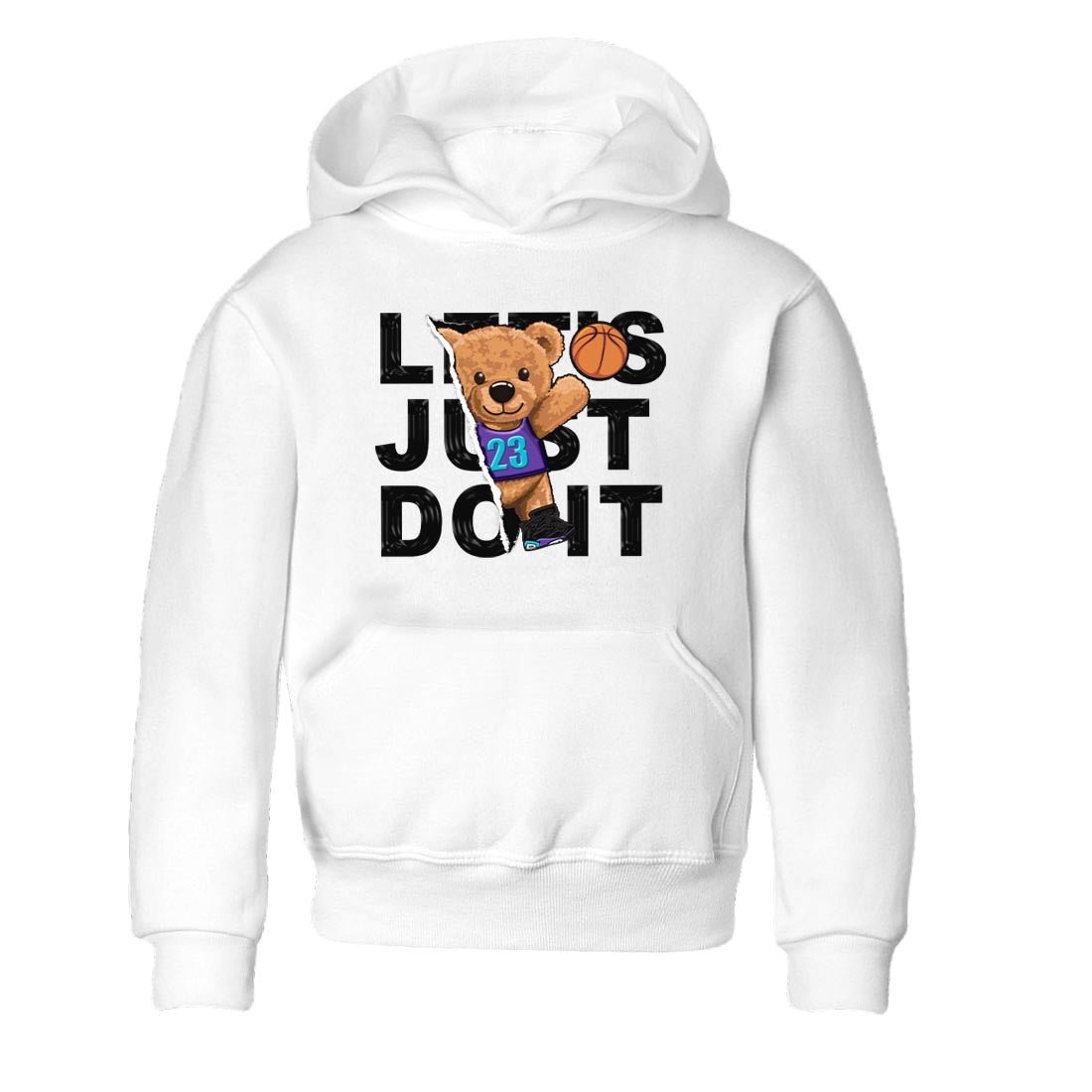 AJ6 Aqua shirt to match jordans Rip Out Bear sneaker release tees Air Jordan 6 Aqua SNRT Sneaker Tees Baby Toddler White 2 T-Shirt