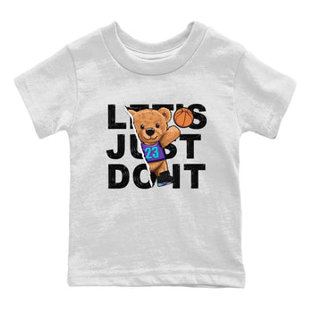 AJ6 Aqua shirt to match jordans Rip Out Bear sneaker release tees Air Jordan 6 Aqua SNRT Sneaker Tees Baby Toddler White 2 T-Shirt