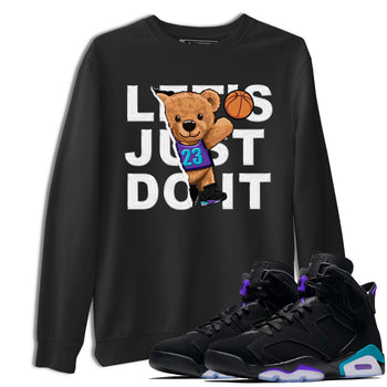 AJ6 Aqua shirt to match jordans Rip Out Bear sneaker release tees Air Jordan 6 Aqua SNRT Sneaker Tees Unisex Streetwear Clothing Black 1 T-Shirt
