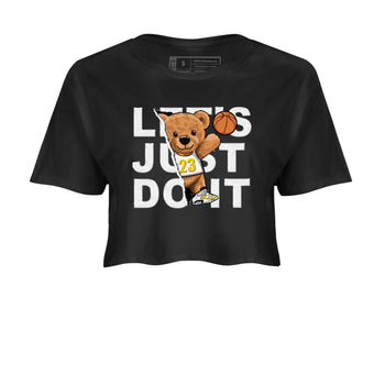 Rip Out Bear sneaker match tees to Yellow Ochre 6s street fashion brand for shirts to match Jordans SNRT Sneaker Tees Air Jordan 6 Yellow Ochre unisex t-shirt Black 2 crop shirt