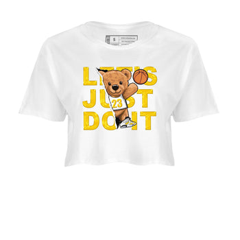 Rip Out Bear sneaker match tees to Yellow Ochre 6s street fashion brand for shirts to match Jordans SNRT Sneaker Tees Air Jordan 6 Yellow Ochre unisex t-shirt White 2 crop shirt