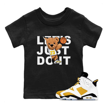 Rip Out Bear sneaker match tees to Yellow Ochre 6s street fashion brand for shirts to match Jordans SNRT Sneaker Tees Air Jordan 6 Yellow Ochre unisex t-shirt Black 1 youth shirt