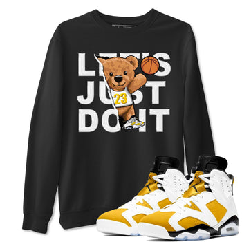 Rip Out Bear sneaker match tees to Yellow Ochre 6s street fashion brand for shirts to match Jordans SNRT Sneaker Tees Air Jordan 6 Yellow Ochre unisex t-shirt Black 1 unisex shirt