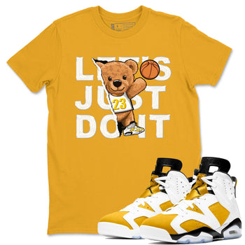 Rip Out Bear sneaker match tees to Yellow Ochre 6s street fashion brand for shirts to match Jordans SNRT Sneaker Tees Air Jordan 6 Yellow Ochre unisex t-shirt Gold 1 unisex shirt