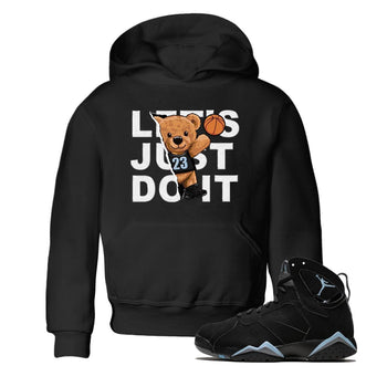 Air Jordan 7 Chambray shirt to match jordans Rip Out Bear sneaker tees AJ7 Chambray SNRT Sneaker Release Tees Baby Toddler Black 1 T-Shirt
