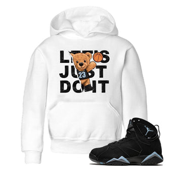 Air Jordan 7 Chambray shirt to match jordans Rip Out Bear sneaker tees AJ7 Chambray SNRT Sneaker Release Tees Baby Toddler White 1 T-Shirt