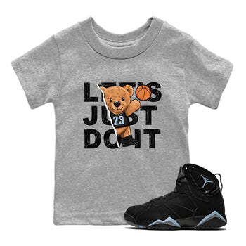 Air Jordan 7 Chambray shirt to match jordans Rip Out Bear sneaker tees AJ7 Chambray SNRT Sneaker Release Tees Baby Toddler Heather Grey 1 T-Shirt