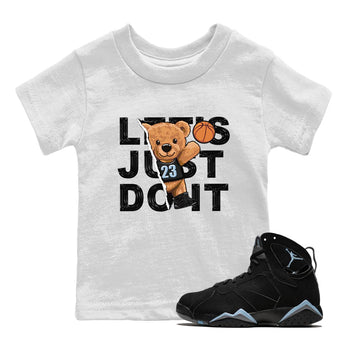 Air Jordan 7 Chambray shirt to match jordans Rip Out Bear sneaker tees AJ7 Chambray SNRT Sneaker Release Tees Baby Toddler White 1 T-Shirt
