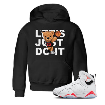 Air Jordan 7 White Infrared shirt to match jordans Rip Out Bear sneaker tees White Infrared 7s SNRT Sneaker Release Tees Baby Toddler Black 1 T-Shirt