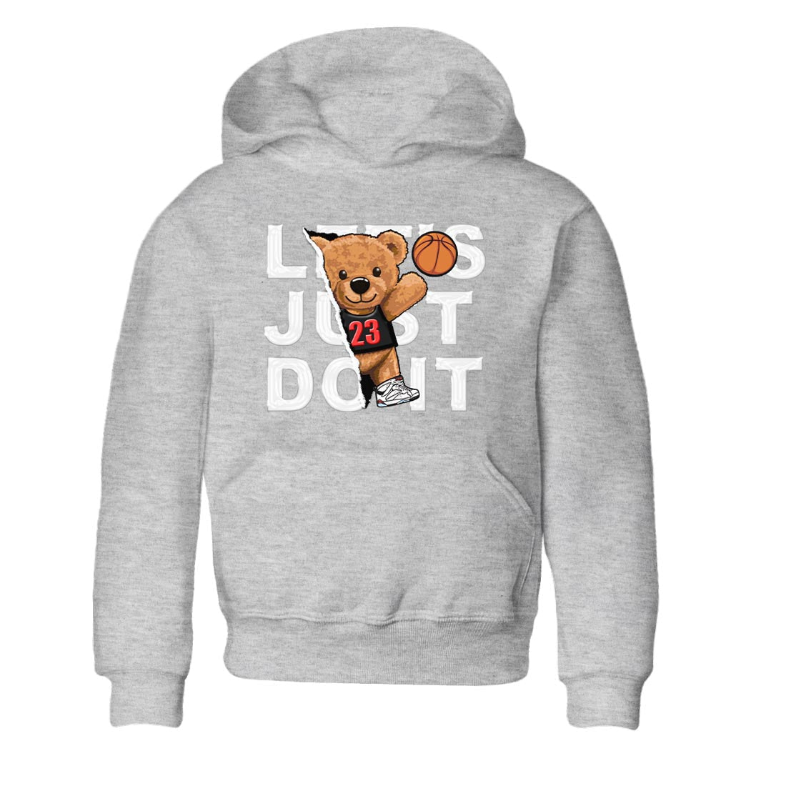 Air Jordan 7 White Infrared shirt to match jordans Rip Out Bear sneaker tees White Infrared 7s SNRT Sneaker Release Tees Baby Toddler Heather Grey 2 T-Shirt