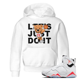 Air Jordan 7 White Infrared shirt to match jordans Rip Out Bear sneaker tees White Infrared 7s SNRT Sneaker Release Tees Baby Toddler White 1 T-Shirt