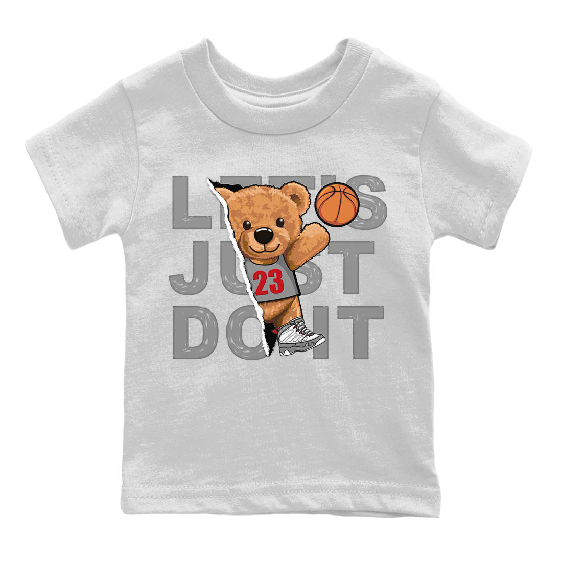 Jordan 9 Fire Red Sneaker Match Tees Rip Out Bear Sneaker Tees Jordan 9 Fire Red Sneaker Release Tees Kids Shirts