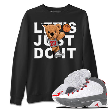 Jordan 9 Fire Red Sneaker Match Tees Rip Out Bear Sneaker Tees Jordan 9 Fire Red Sneaker Release Tees Unisex Shirts