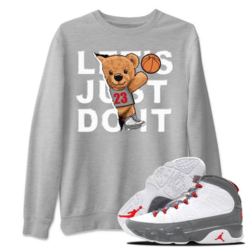 Jordan 9 Fire Red Sneaker Match Tees Rip Out Bear Sneaker Tees Jordan 9 Fire Red Sneaker Release Tees Unisex Shirts