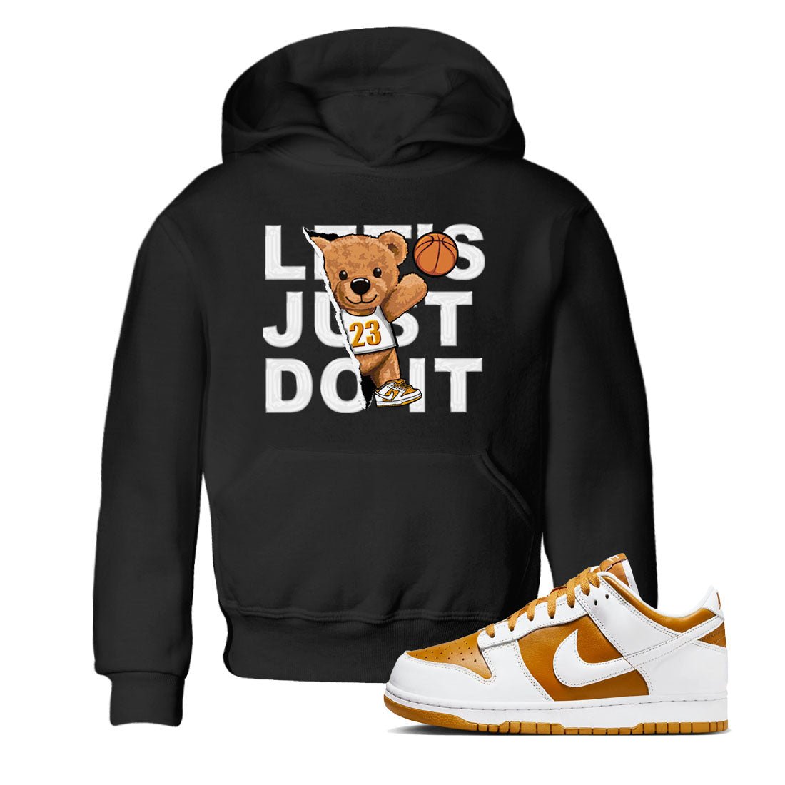 Rip Out Bear sneaker match tees to Dark Curry Reverse Curry street fashion brand for shirts to match Jordans SNRT Sneaker Tees Dunk Dark Curry unisex t-shirt Black 1 youth shirt