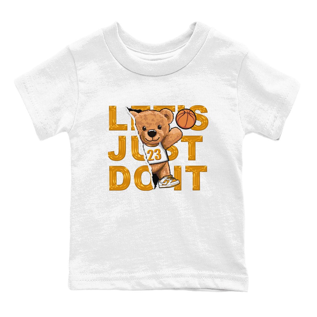 Rip Out Bear sneaker match tees to Dark Curry Reverse Curry street fashion brand for shirts to match Jordans SNRT Sneaker Tees Dunk Dark Curry unisex t-shirt White 2 youth shirt