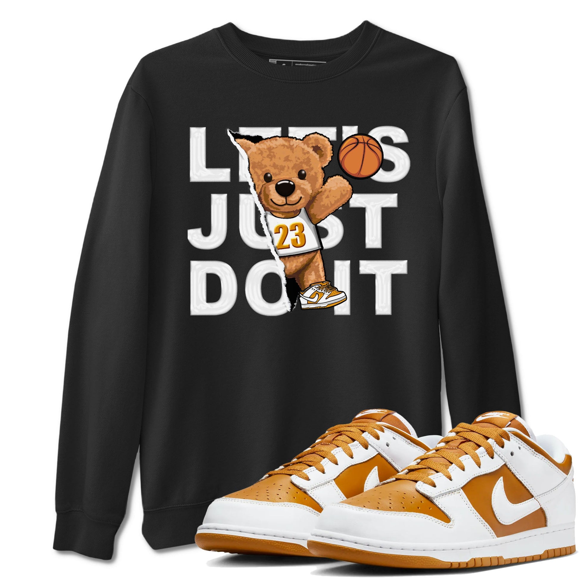 Rip Out Bear sneaker match tees to Dark Curry Reverse Curry street fashion brand for shirts to match Jordans SNRT Sneaker Tees Dunk Dark Curry unisex t-shirt Black 1 unisex shirt