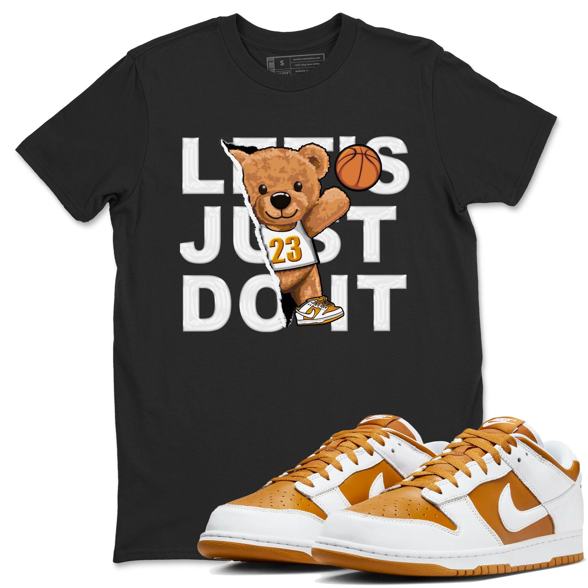 Rip Out Bear sneaker match tees to Dark Curry Reverse Curry street fashion brand for shirts to match Jordans SNRT Sneaker Tees Dunk Dark Curry unisex t-shirt Black 1 unisex shirt