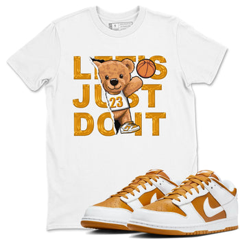 Rip Out Bear sneaker match tees to Dark Curry Reverse Curry street fashion brand for shirts to match Jordans SNRT Sneaker Tees Dunk Dark Curry unisex t-shirt White 1 unisex shirt