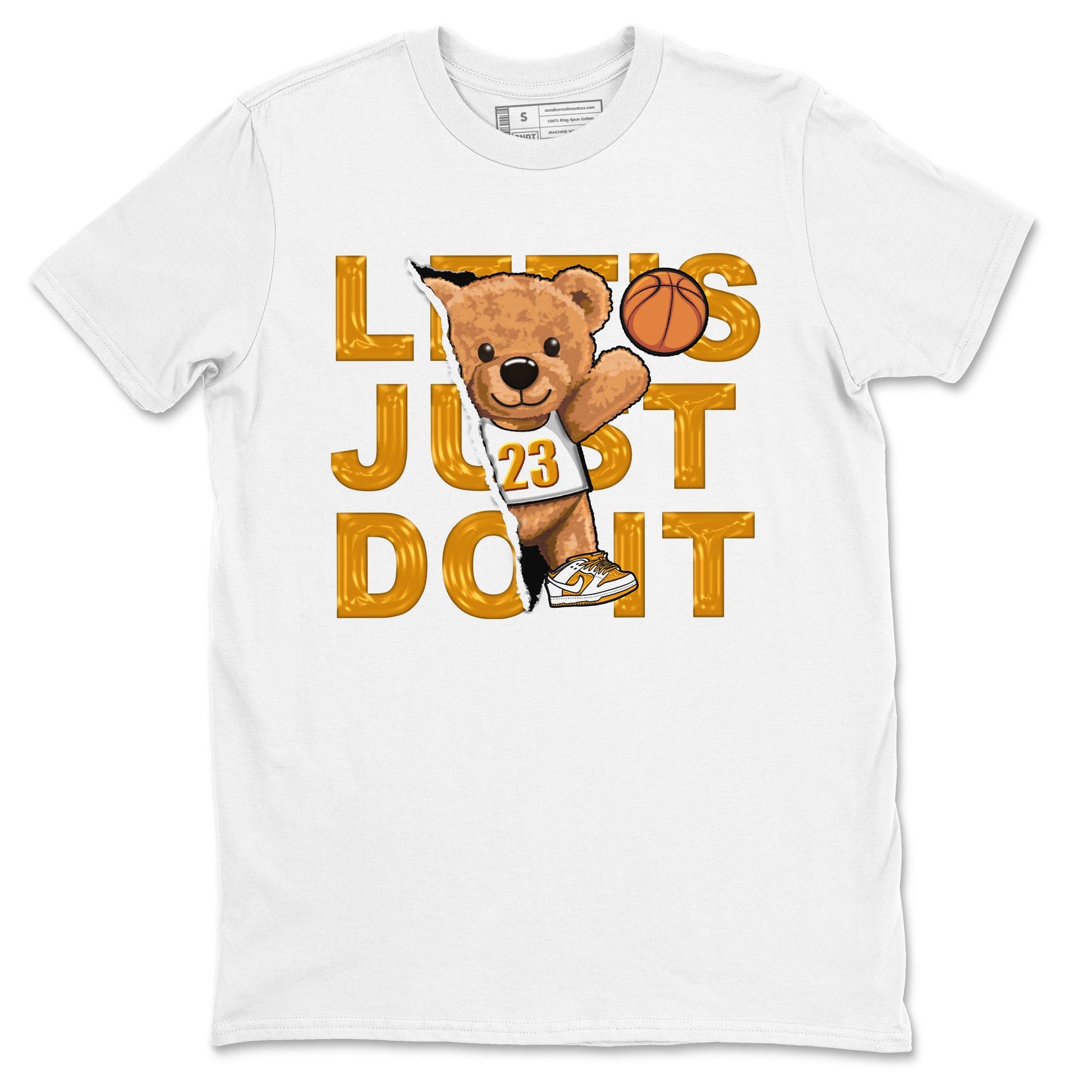 Rip Out Bear sneaker match tees to Dark Curry Reverse Curry street fashion brand for shirts to match Jordans SNRT Sneaker Tees Dunk Dark Curry unisex t-shirt White 2 unisex shirt