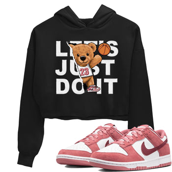 Dunk Valentine's Day shirt to match jordans Rip Out Bear sneaker tees Dunks Valentine's Day SNRT sneaker Release Tees Black 1 crop length shirt