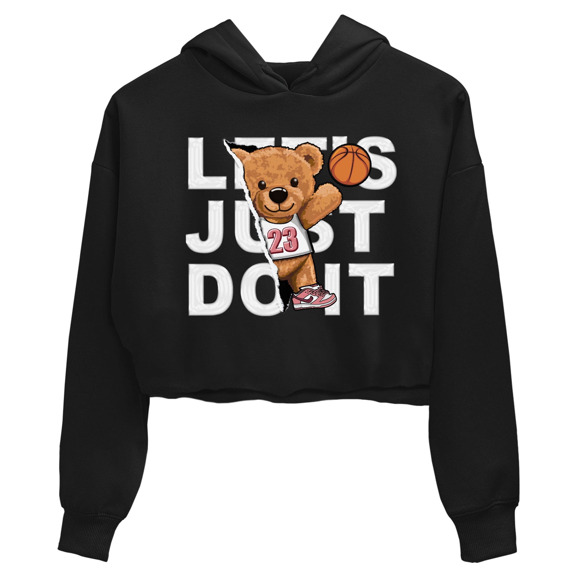 Dunk Valentine's Day shirt to match jordans Rip Out Bear sneaker tees Dunks Valentine's Day SNRT sneaker Release Tees Black 2 crop length shirt