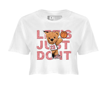 Dunk Valentine's Day shirt to match jordans Rip Out Bear sneaker tees Dunks Valentine's Day SNRT sneaker Release Tees White 2 crop length shirt