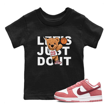 Dunk Valentine's Day shirt to match jordans Rip Out Bear sneaker tees Dunks Valentine's Day SNRT sneaker release tees baby toddler Black 1 cotton Shirt