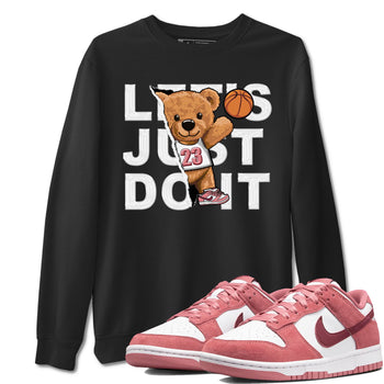 Dunk Valentine's Day shirt to match jordans Rip Out Bear sneaker tees Dunks Valentine's Day SNRT sneaker Release Tees unisex cotton Black 1 crew neck shirt