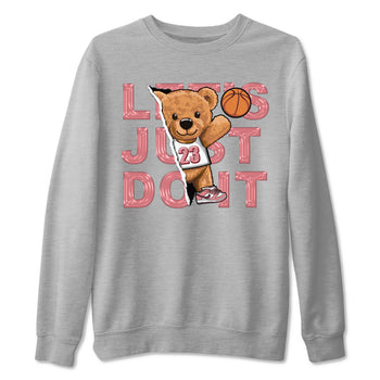 Dunk Valentine's Day shirt to match jordans Rip Out Bear sneaker tees Dunks Valentine's Day SNRT sneaker Release Tees unisex cotton Heather Grey 2 crew neck shirt
